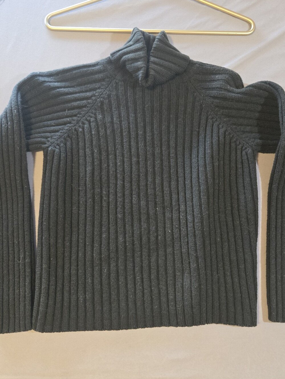 Banana Republic 100% Merino Wool Turtleneck Sweater Sz M Green
